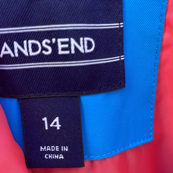 EUC-Lands' End BLUE  Iron Knee Snowboarding Ski Pants/ Bib Size 14 - Picture 4 of 10